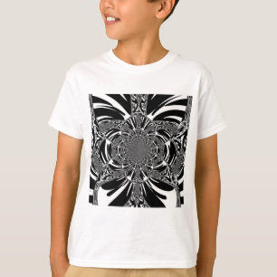 T-shirt Impression d'art de kaléidoscope de zèbre circulai