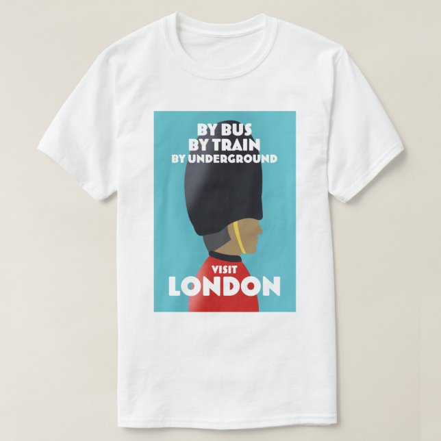 T-shirt Impression d'art de Londres. (Design devant)