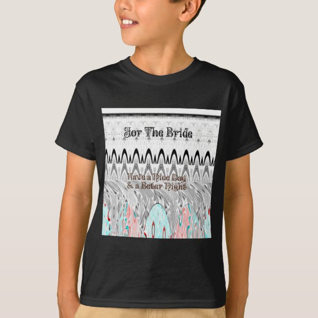 T-shirt Impression d'art en cadeau pour une fête de fiança (Devant)