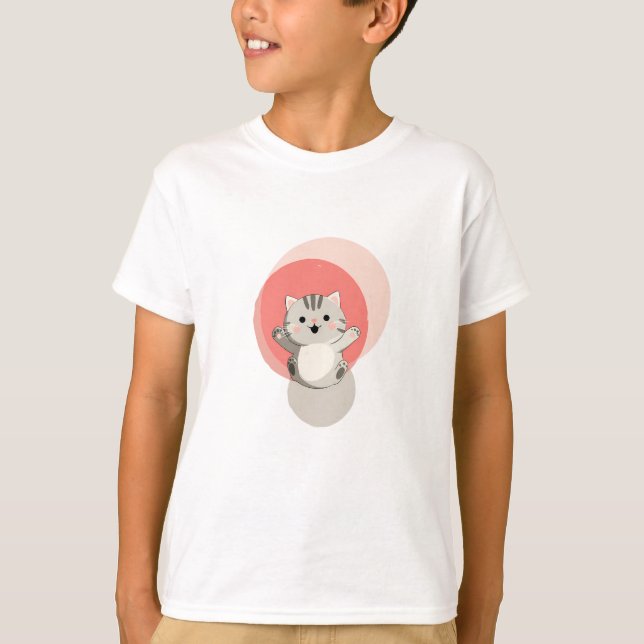 T-shirt Impression d'art "Patte joyeuse" (Devant)