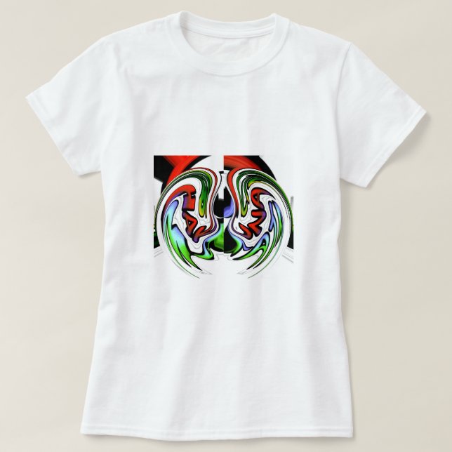 T-shirt Impression d'art profil Abstrait (Design devant)