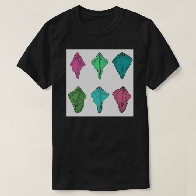 T-shirt Impression d'art Vulvas (Design devant)