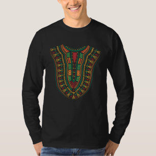 T-shirt Impression de Dashiki Tissu Kente Fierté ethnique 