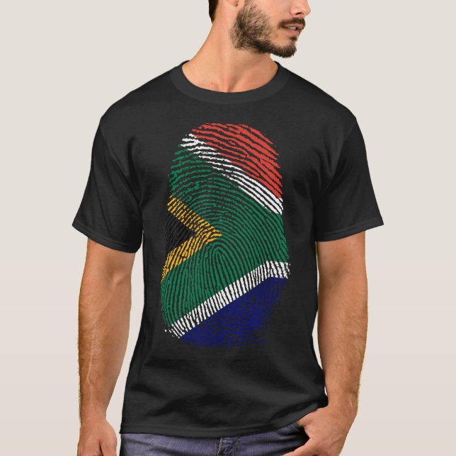 T-shirt Impression de doigt - Afrique du Sud (Devant)