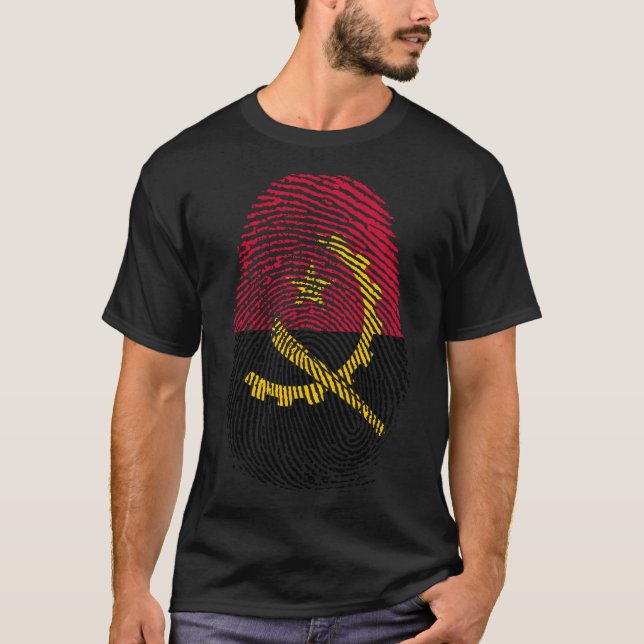 T-shirt Impression de doigt - Angola (Devant)