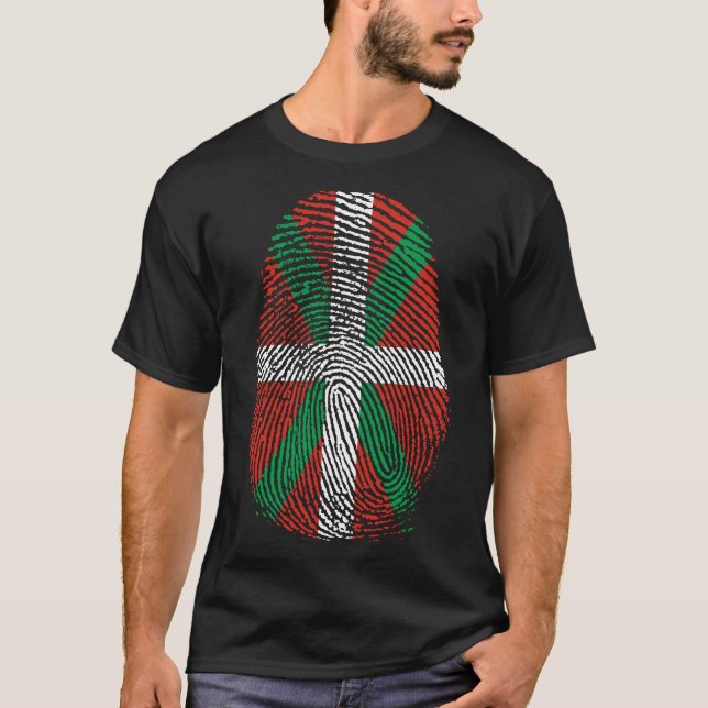 T-shirt Impression de doigt - basque (Devant)