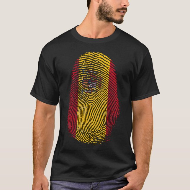 T-shirt Impression de doigt - Espagne (Devant)