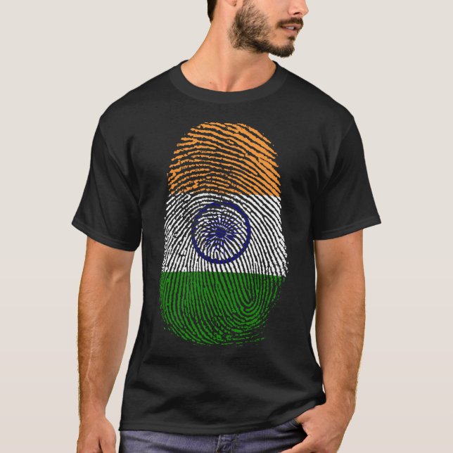 T-shirt Impression de doigt - Inde (Devant)
