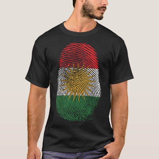 T-shirt Impression de doigt - Kurdistan (Devant)