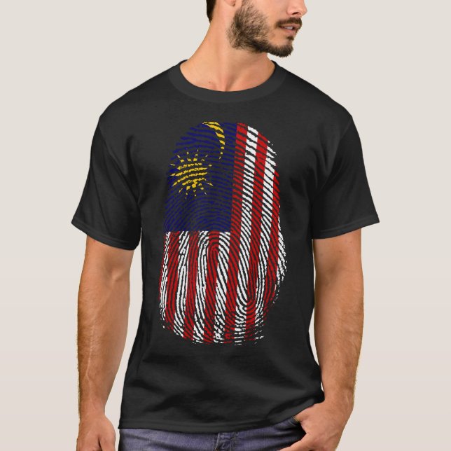 T-shirt Impression de doigt - Malaisie (Devant)