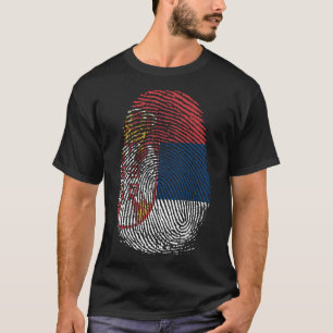 T-shirt Impression de doigt - Serbie