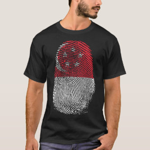 T-shirt Impression de doigt - Singapour