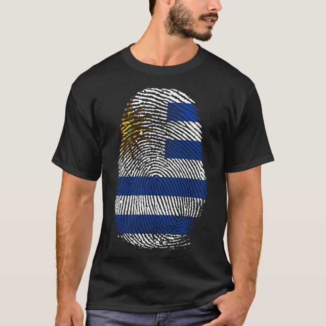T-shirt Impression de doigts - Uruguay (Devant)