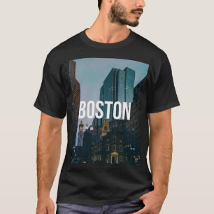T-shirt Impression de la ville de Boston vintage - Archite