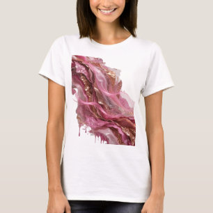 T-shirt Impression de mode ART ABSTRAIT Argent Witty