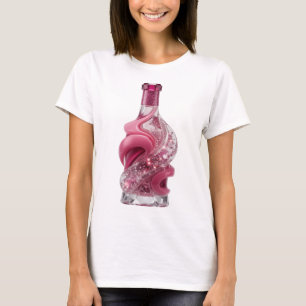 T-shirt Impression de mode ART ABSTRAIT Argenté Gras
