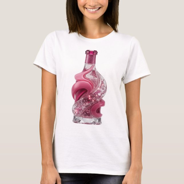 T-shirt Impression de mode ART ABSTRAIT Argenté Gras (Devant)