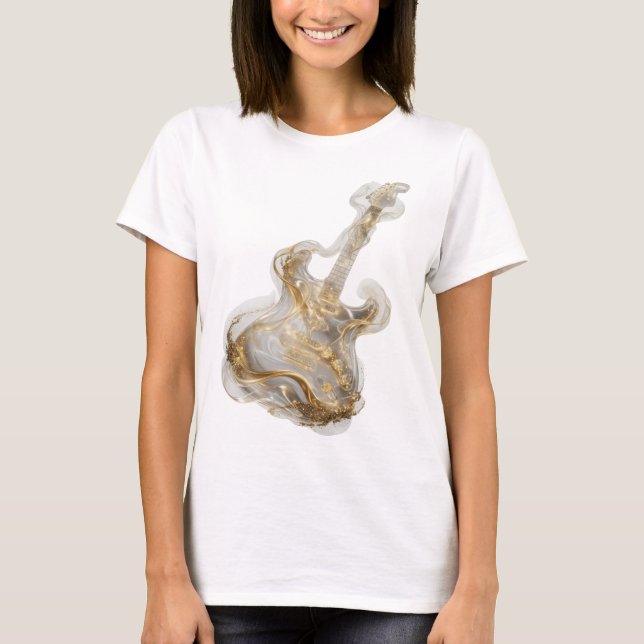 T-shirt Impression de mode ART ABSTRAIT Argentée Snappy (Devant)