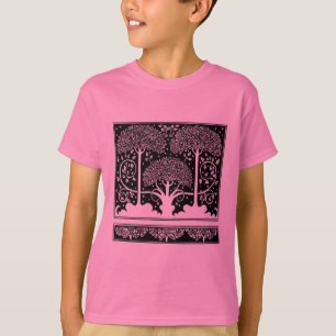 T-shirt Impression de motif d'arbre Art Nouveau d'Aubrey B