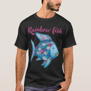 T-shirt Impression de poisson arc-en-ciel pour enfants et