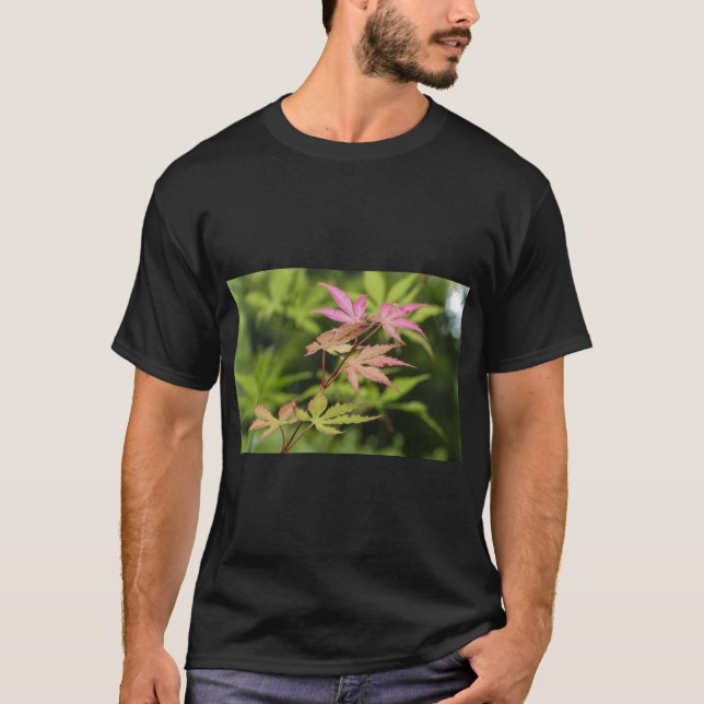 T-shirt Impression de tee-shirt Changement de Feuille d'Au (Devant)