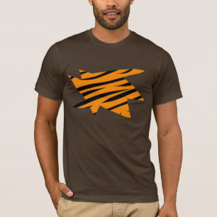 T-shirt Impression de tigre arraché