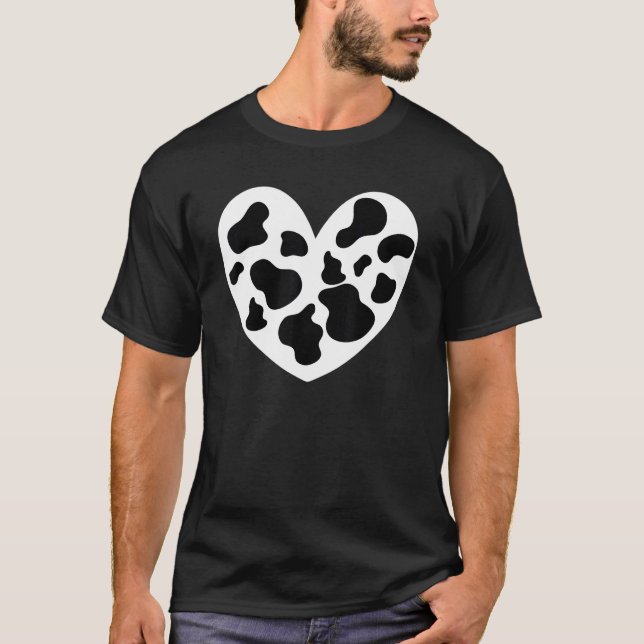 T-shirt Impression de vache pour enfants pour les jeunes e (Devant)