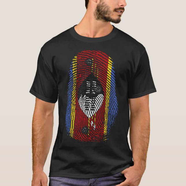 T-shirt Impression des doigts - Eswatini | Swaziland (Devant)