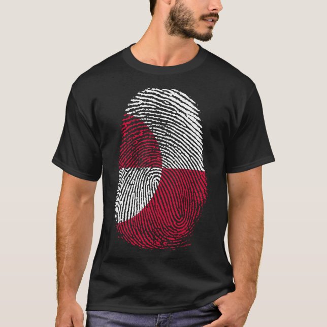 T-shirt Impression des doigts - Groenland (Devant)