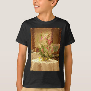 T-shirt Impression des fleurs reflétées