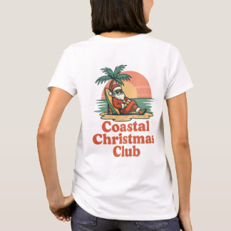 T-shirt Impression du Club de Noël Côtiers | Santa à la pl