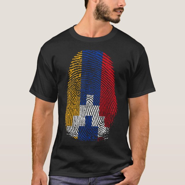 T-shirt Impression du doigt - Artsakh (Devant)