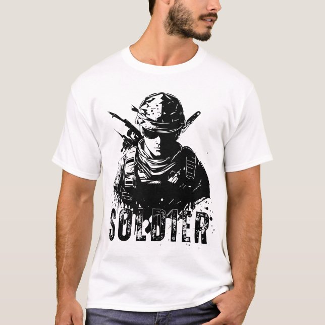 T-shirt Impression du soldat (Devant)