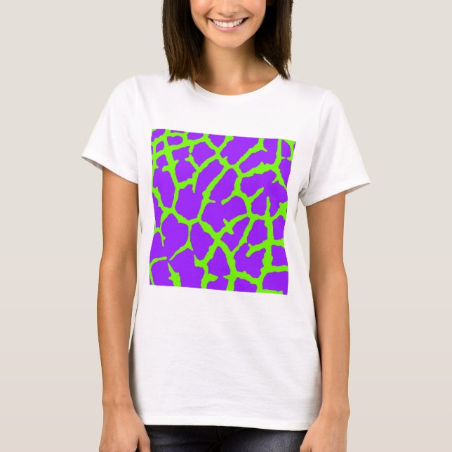T-shirt Impression Girafe Menthe Améthyste (Devant)