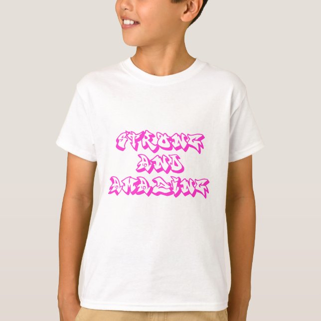 T-shirt Impression graffiti forte et Extraordinaire (Devant)