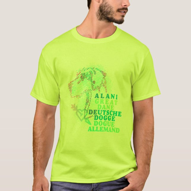 T-shirt impression grand danois moderne (Devant)