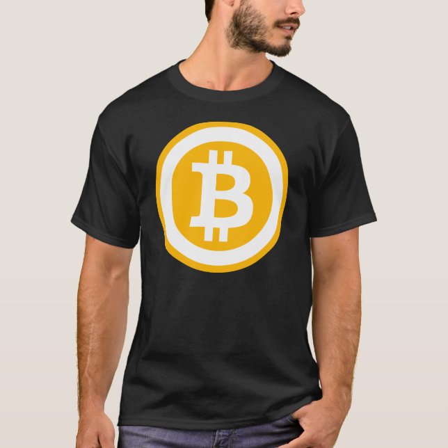 T-shirt Impression graphique du logo Bitcoin (Devant)