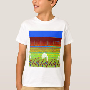 T-shirt Impression Motif géométrique coloré