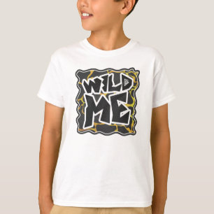 T-shirt Impression noire et jaune de la Girafe