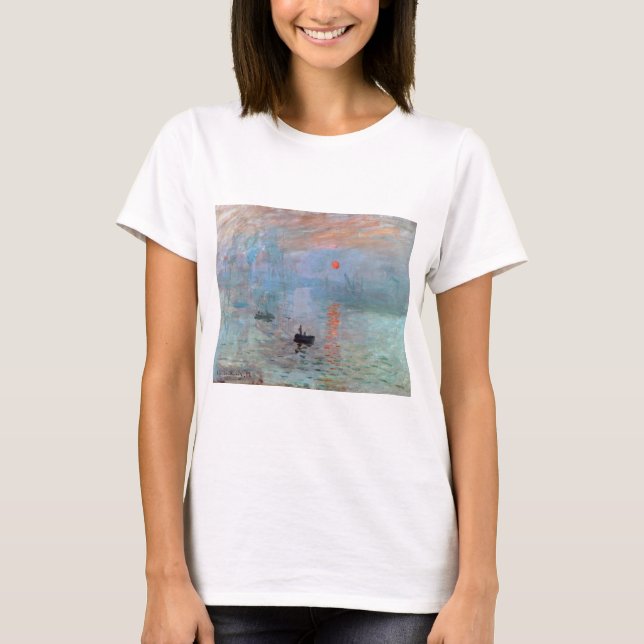 T-shirt Impression, Sunrise, Claude Monet, 1872 (Devant)