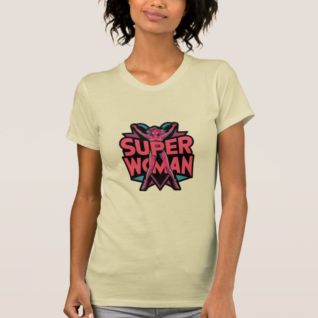 T-shirt impression super femme (Devant)