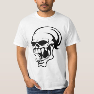 T-shirt Impression sur chemise Awesome crâne effrayant B &