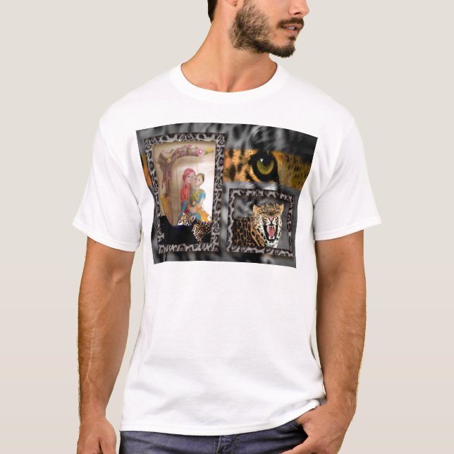 T-shirt Impression Tiger & Couple Art (Devant)