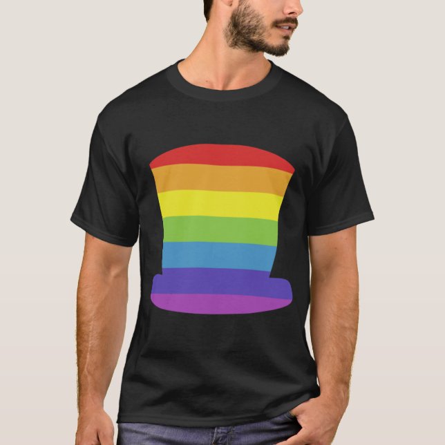 T-shirt Impression unique rétro Rainbowophat (Devant)