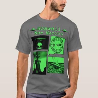 T-shirt Impression verte Roswell Nouveau-Mexique