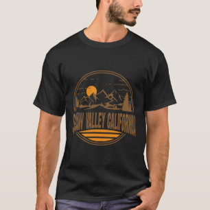 T-shirt Impression Vintage Squaw Valley Californie Randonn