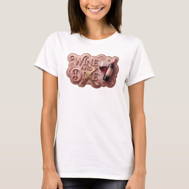 T-shirt Impression WINE ET DIXE Or Drôle (Devant)