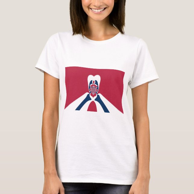 T-shirt Impressionnant Affiche d'art abstrait E.T. (Devant)