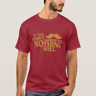 T-shirt Impressionnant chemise personnalisée Mustache - ch