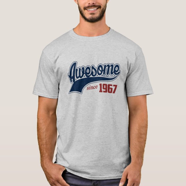 T-shirt Impressionnant depuis 1967 (Devant)
